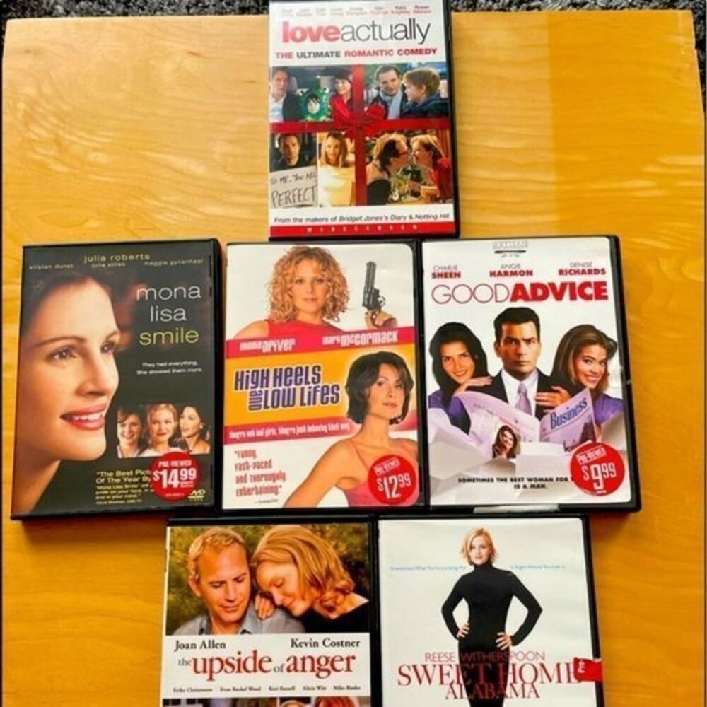DVDS- ROM COM - 6 fun flics, Love and Laughter! Romantic Comedies